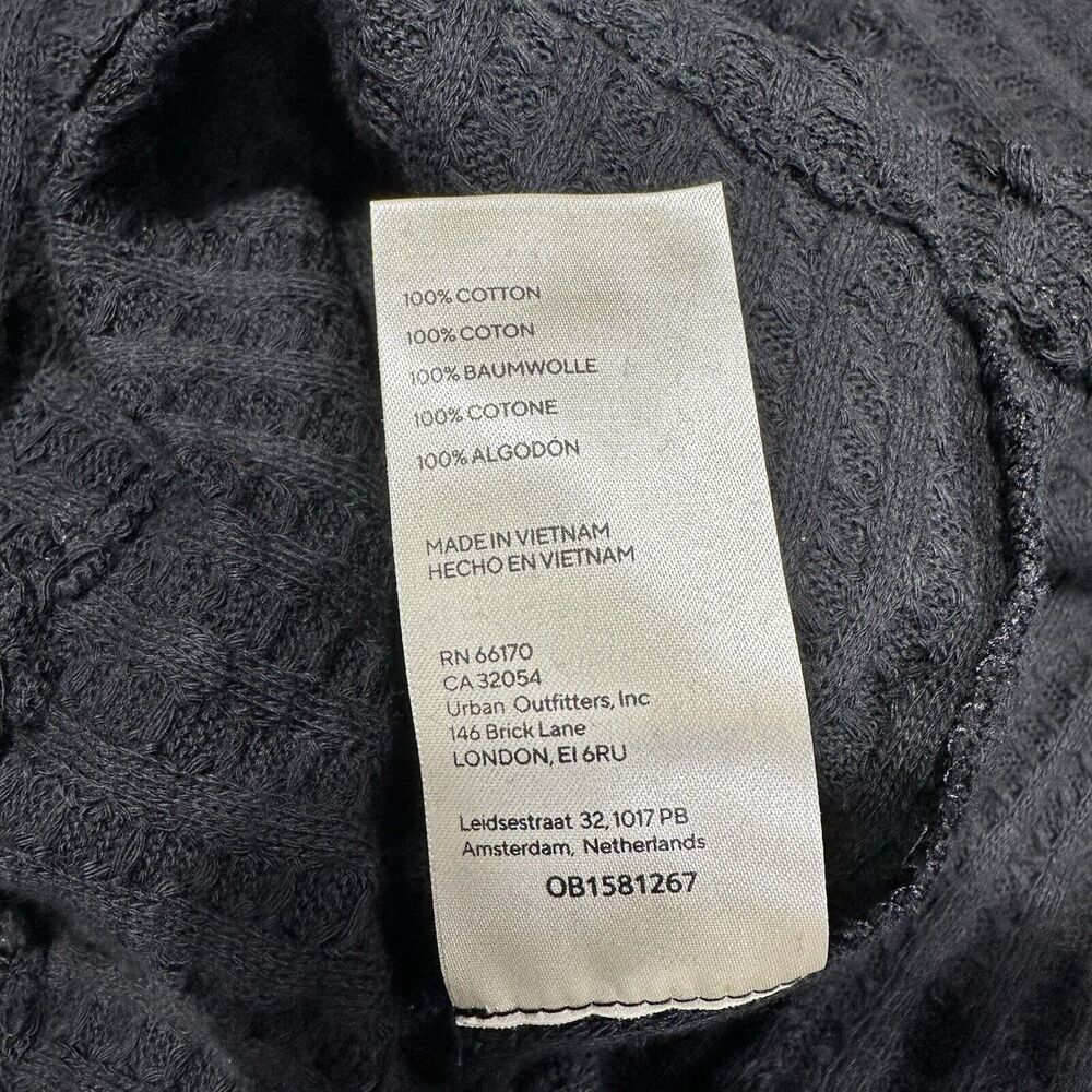 Free People Womens Juicy Medium Black Long Sleeve Cowl Split Back NWT MSRP $88 - Picture 8 of 8